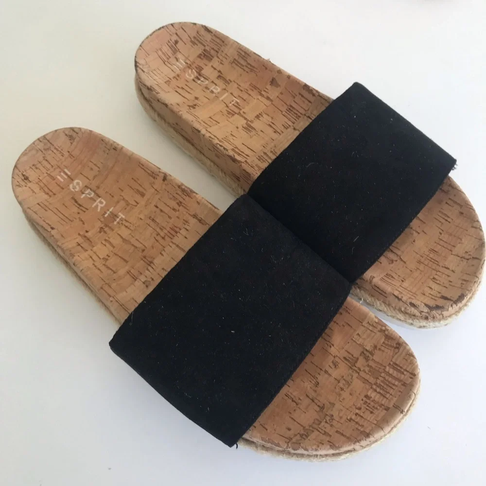 Sprit micro espadrille slide on 9.5 black